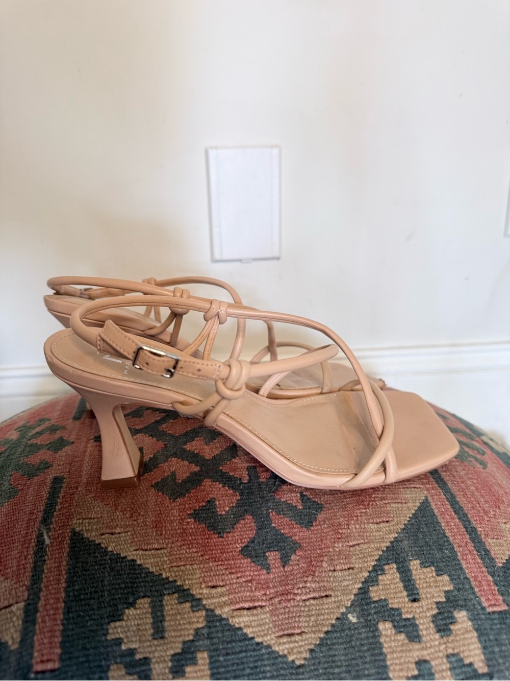 Marc Fisher LTD Nude Strappy Heeled Sandals – Size 8.5M